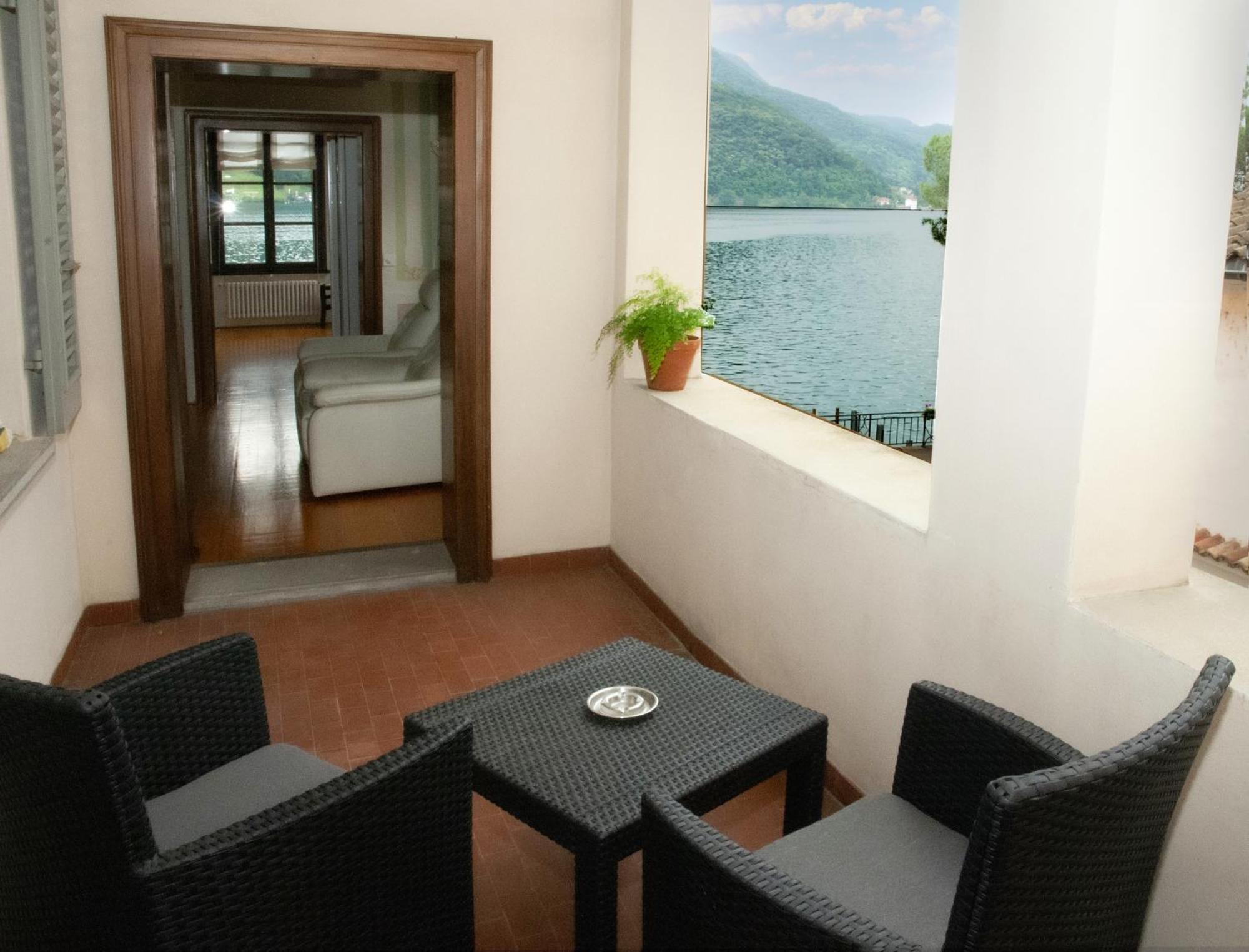Albergo Ristorante Della Posta Morcote Exterior foto